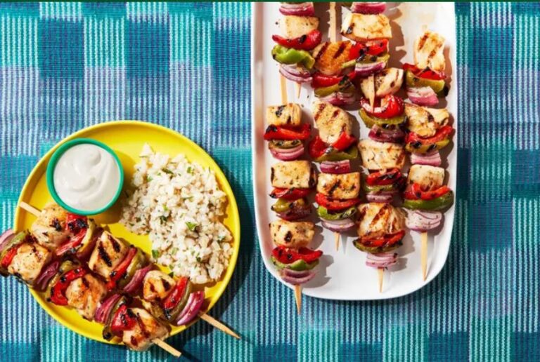 Grilled Ranch Chicken Skewers